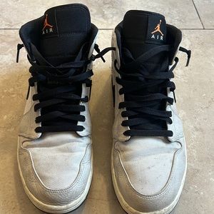 Air Jordan grey and black sneakers size 11